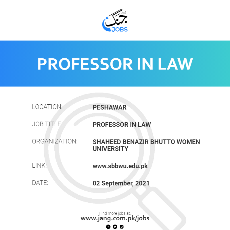 Professor in Law