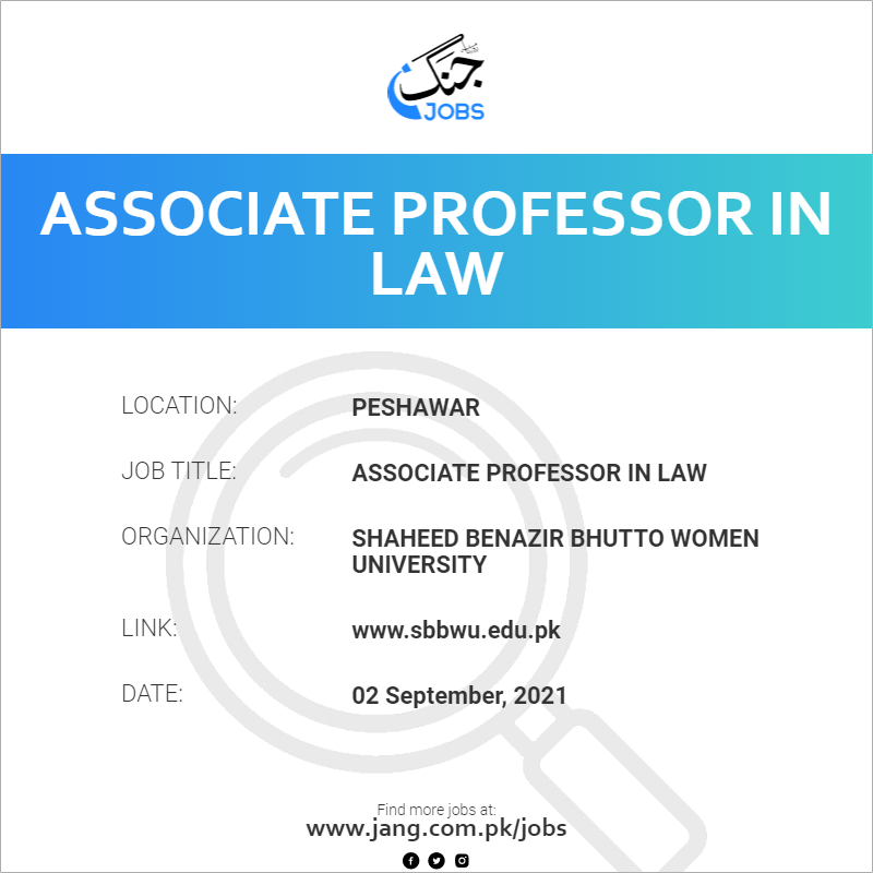 Associate Professor in Law