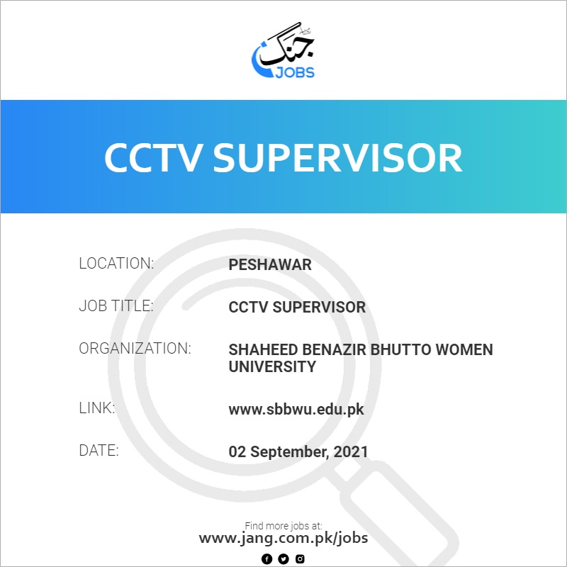 CCTV Supervisor 