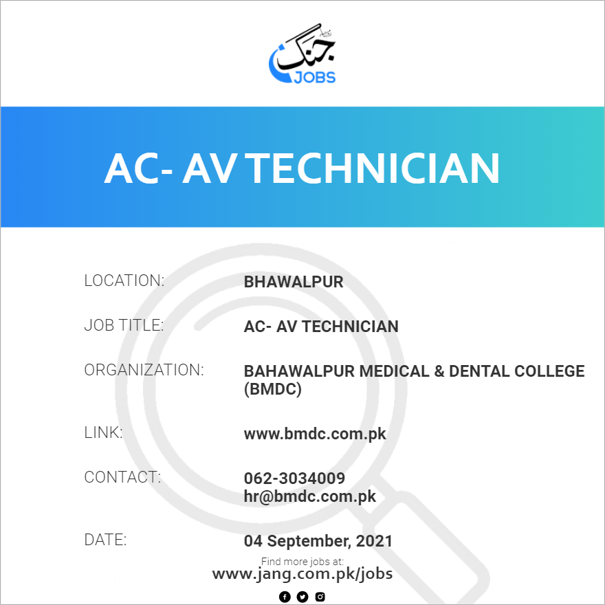 AC- AV Technician