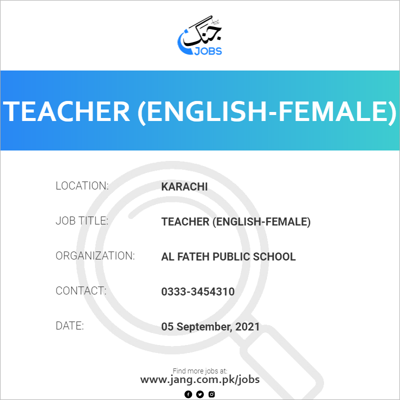 Teacher (English-Female) 