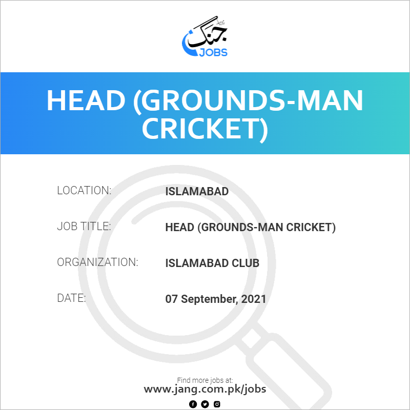 Head (Grounds-Man Cricket) 