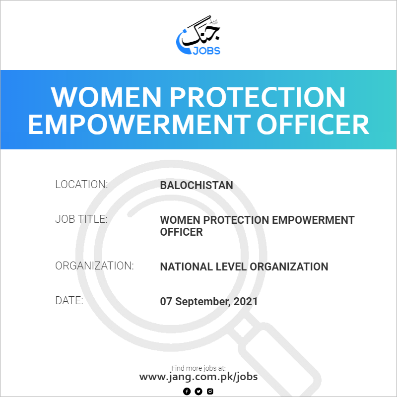 Women Protection Empowerment Officer