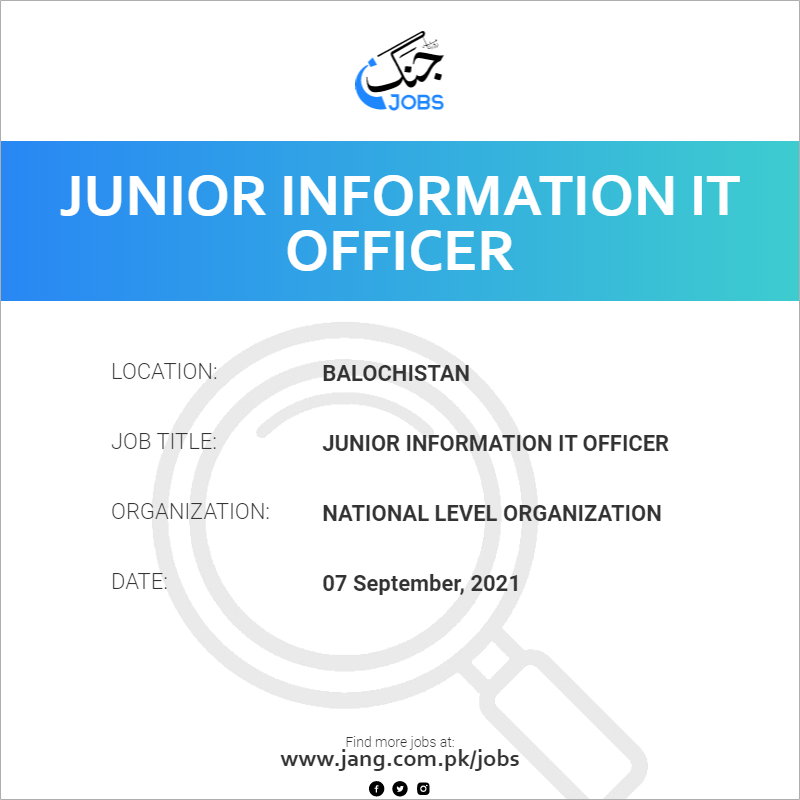 Junior Information IT Officer
