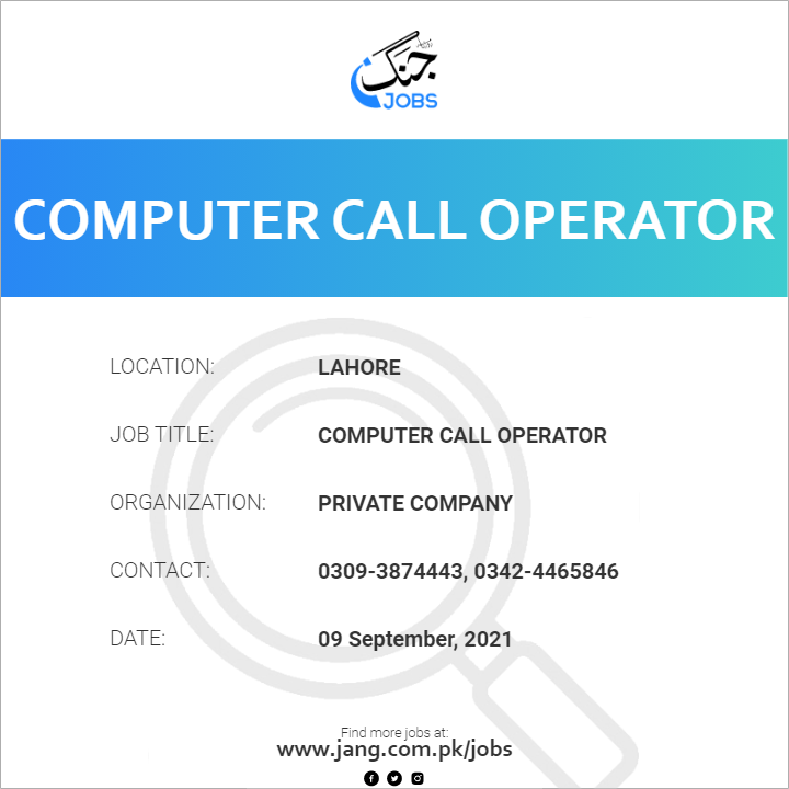 Computer Call Operator