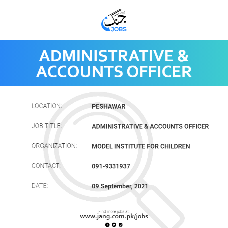 Administrative & Accounts Officer