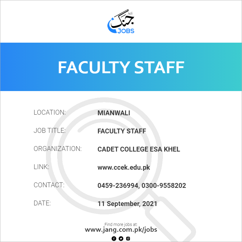 Faculty Staff