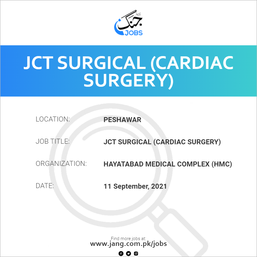 JCT Surgical (Cardiac Surgery)