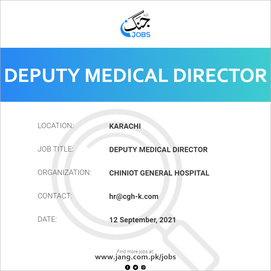 Deputy Medical Director