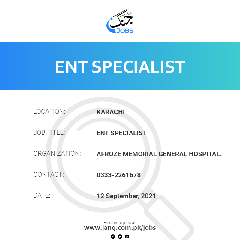 ENT Specialist 