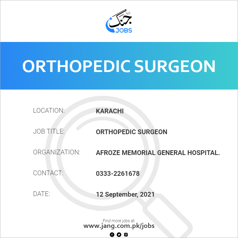 Orthopedic Surgeon 