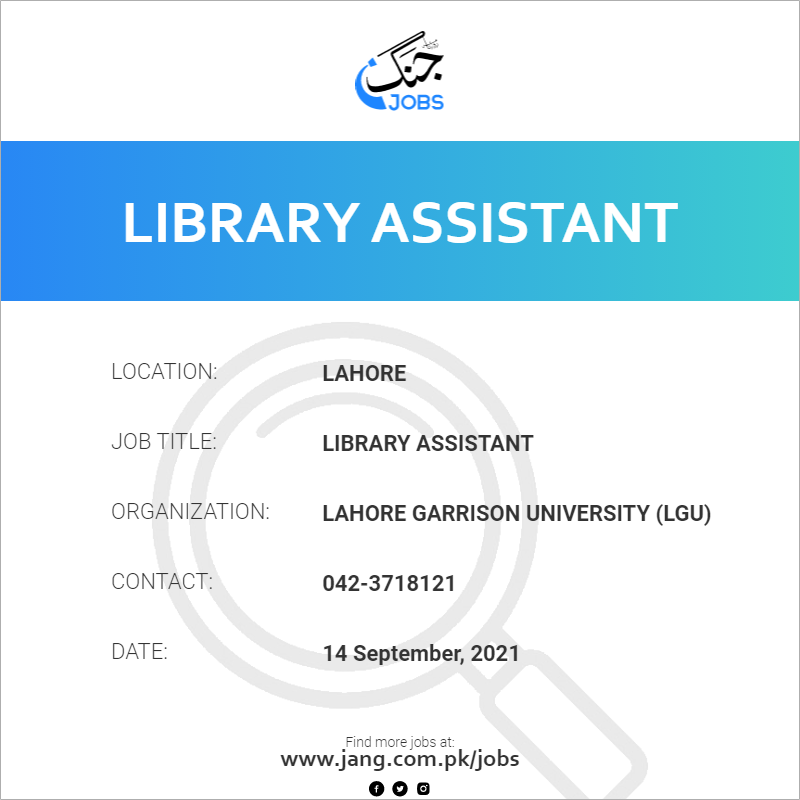 Library Assistant 