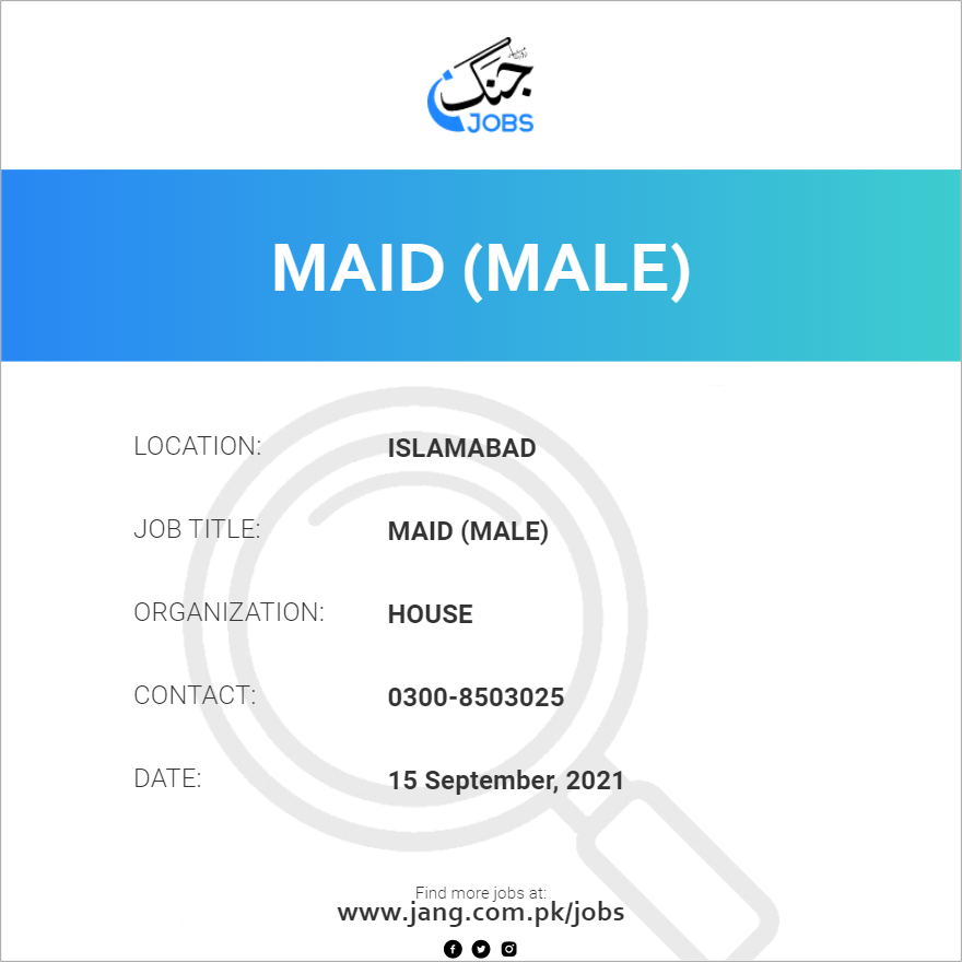 Maid (Male)