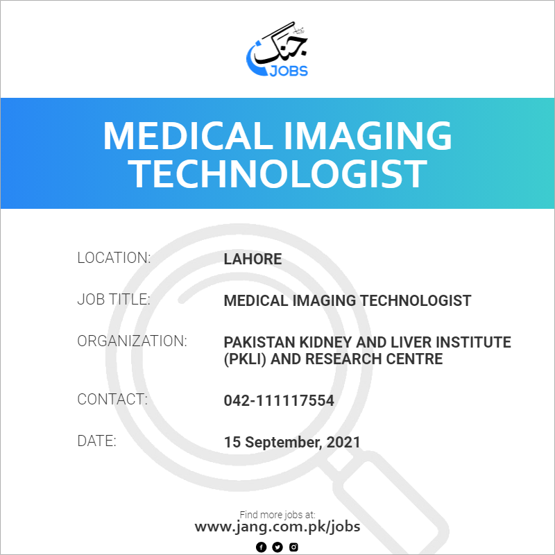 Medical Imaging Technologist 