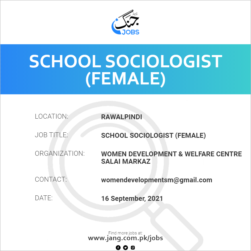 School Sociologist (Female)
