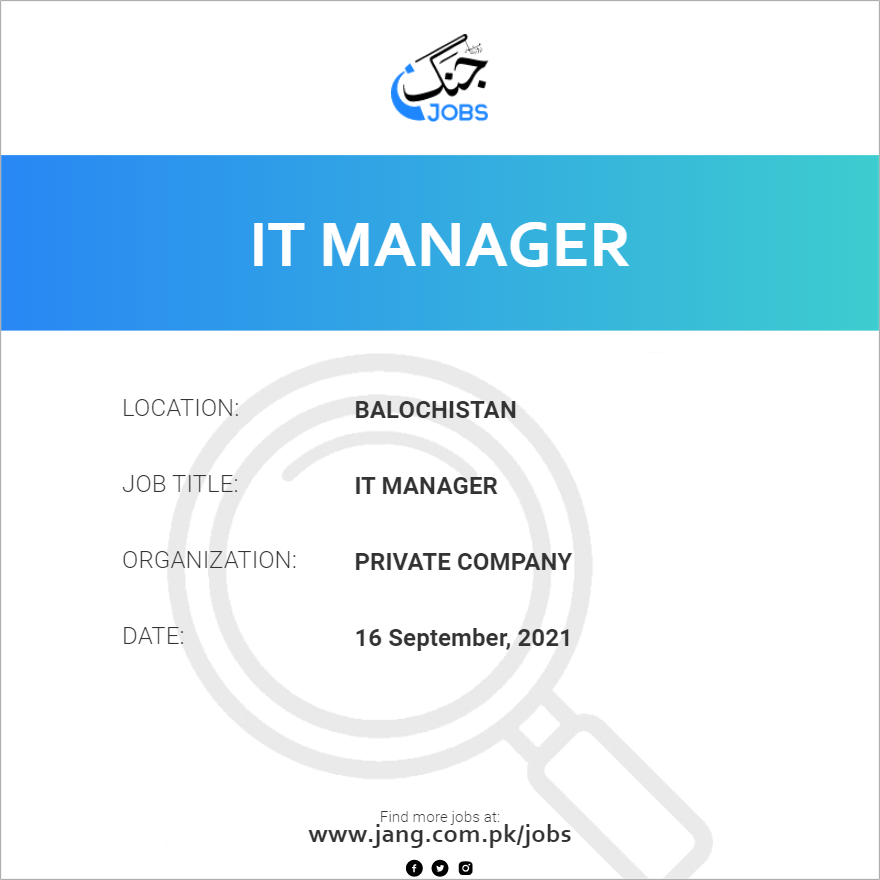 IT Manager