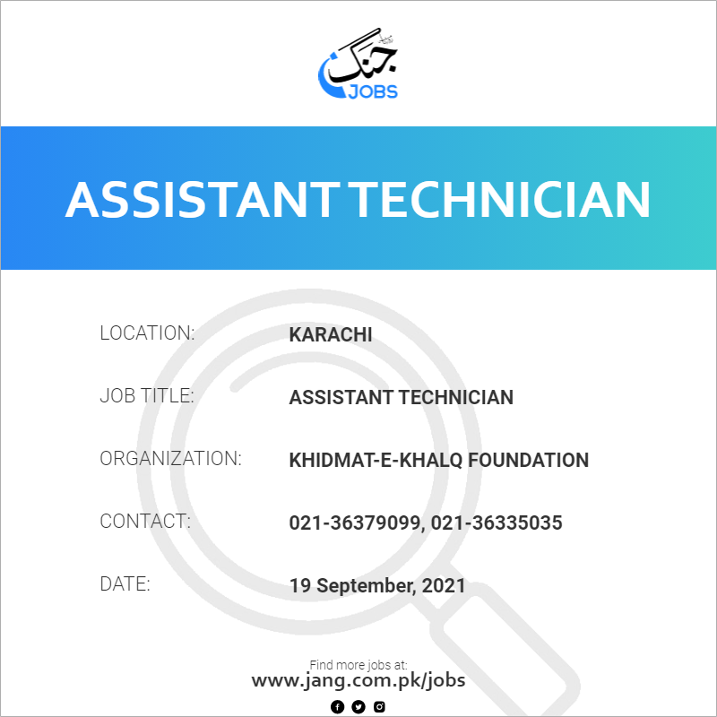 Assistant Technician