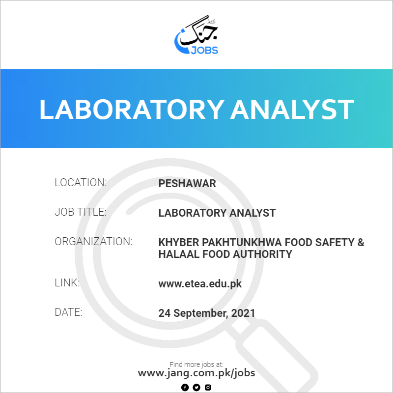 Laboratory Analyst 