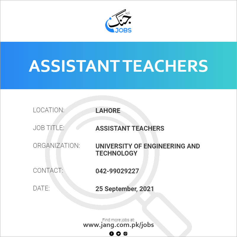 Assistant Teachers