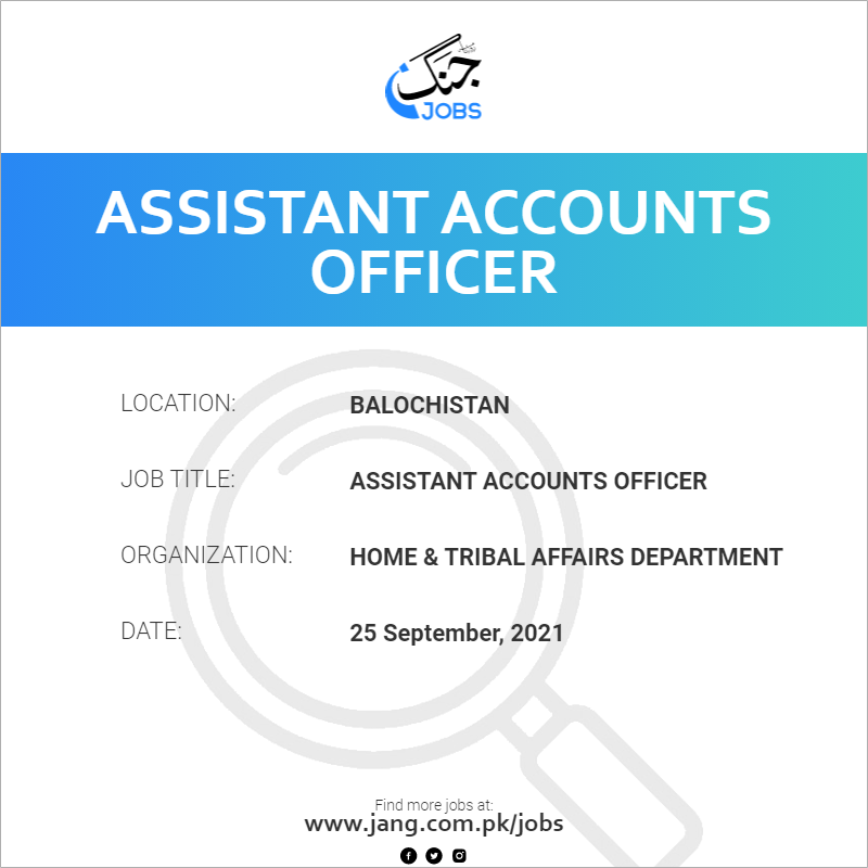 Assistant Accounts Officer