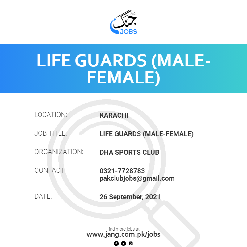 Life Guards (Male-Female)