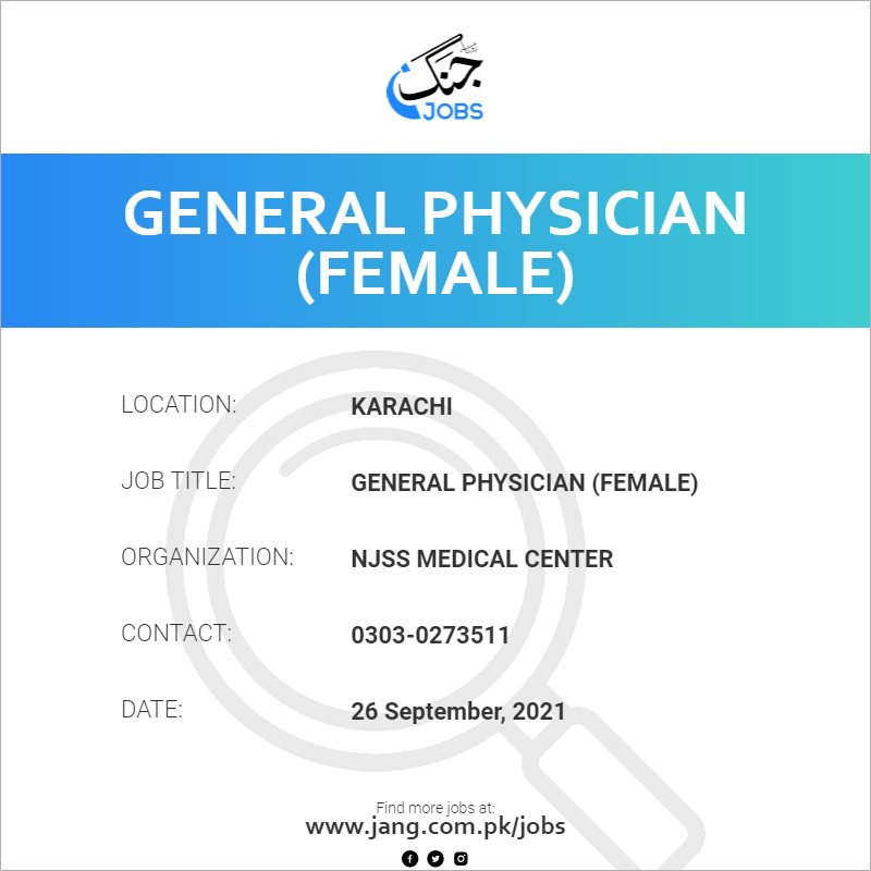 General Physician (Female) 
