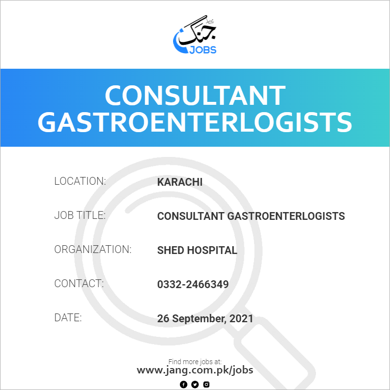 Consultant Gastroenterlogists 