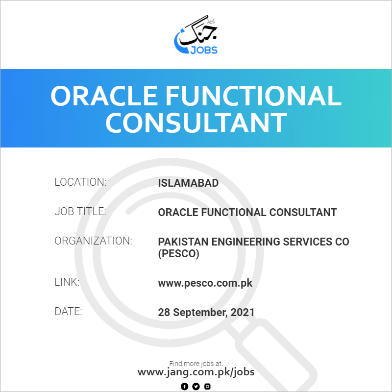 Oracle Functional Consultant