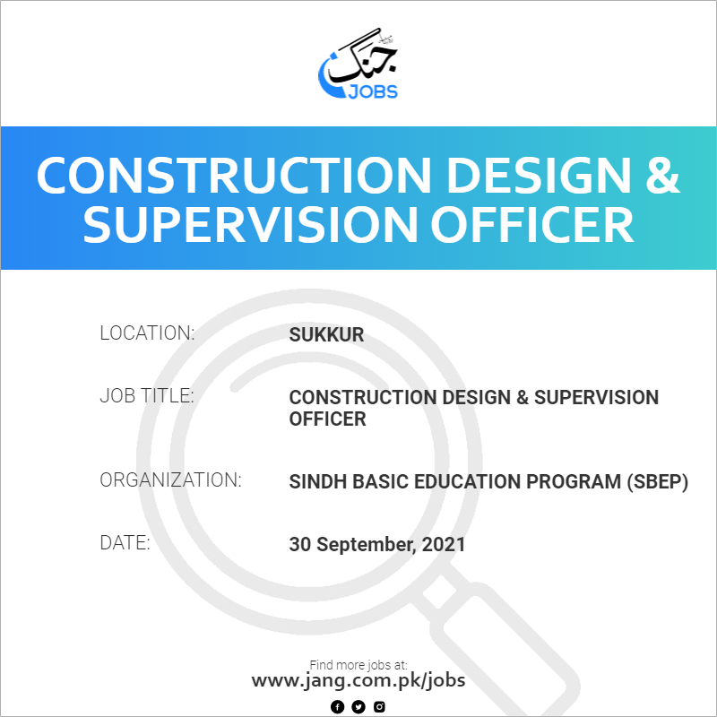 Construction Design & Supervision Officer