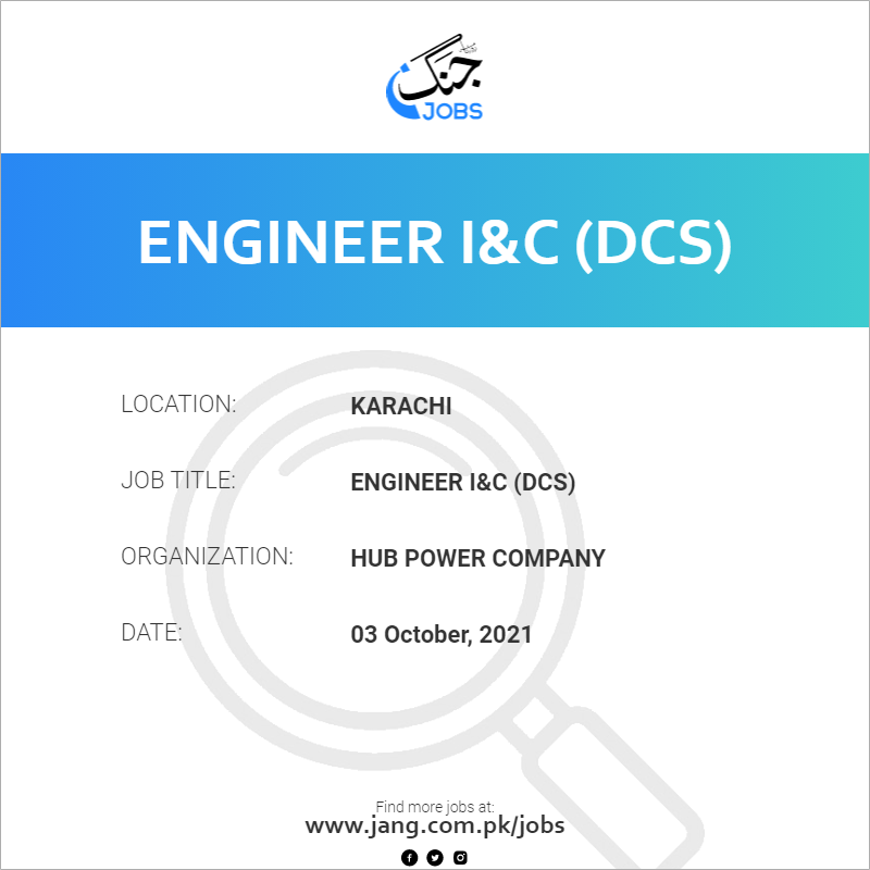 Engineer I&C (DCS)