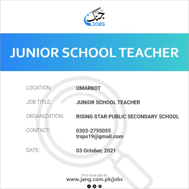 Junior School Teacher