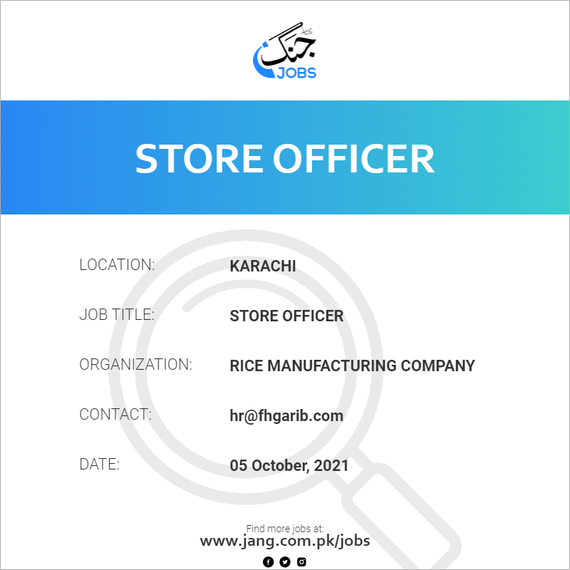 Store Officer