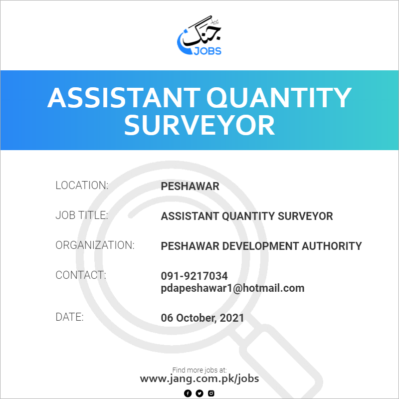 Assistant Quantity Surveyor