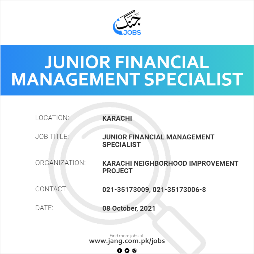 Junior Financial Management Specialist