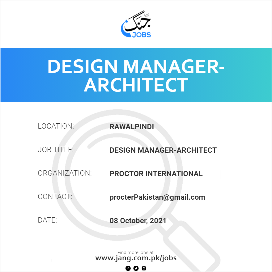 Design Manager-Architect