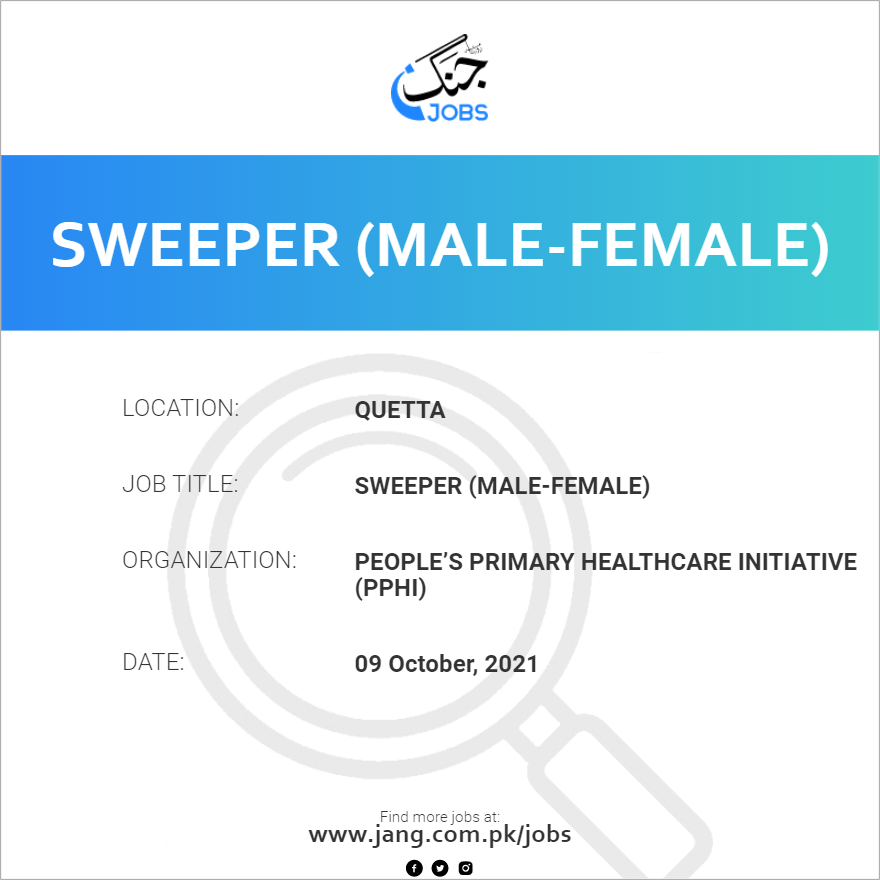 Sweeper (Male-Female)
