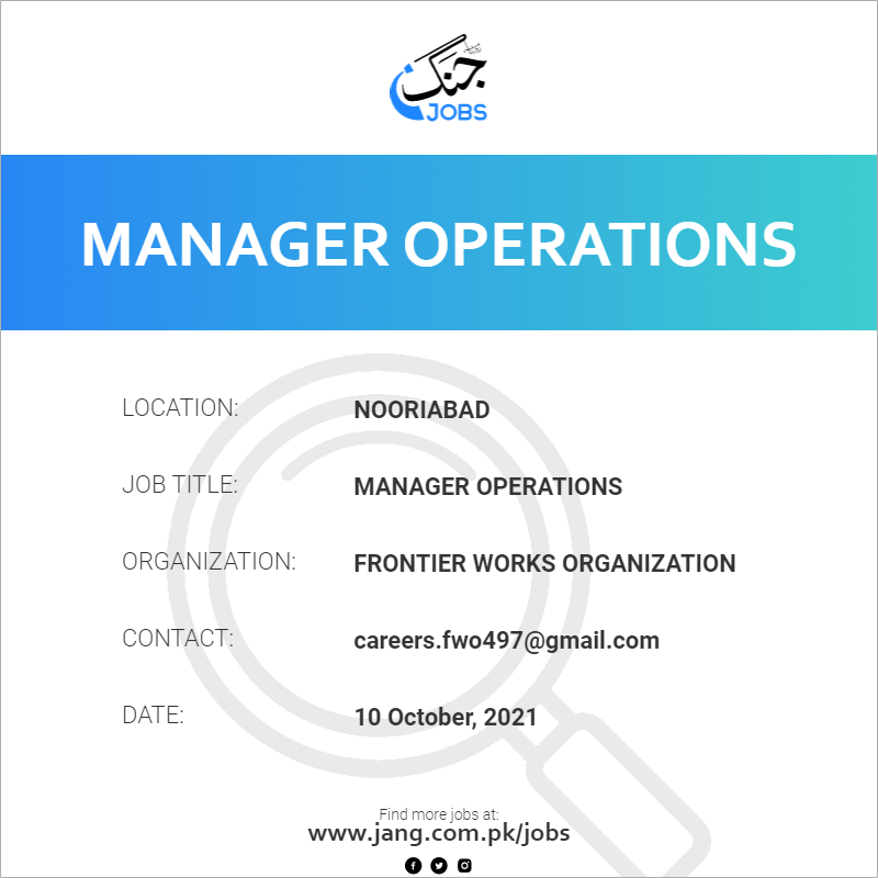 Manager Operations