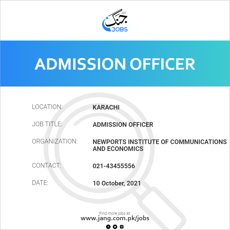 Admission Officer