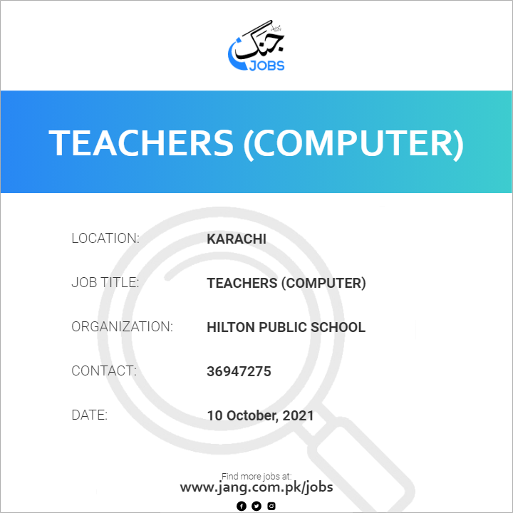 Teachers (Computer) 