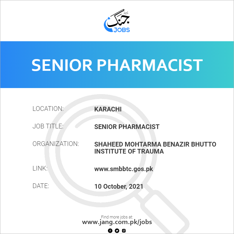 Senior Pharmacist