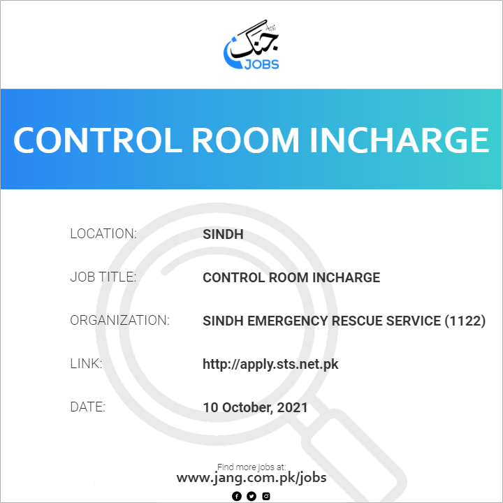 Control Room Incharge