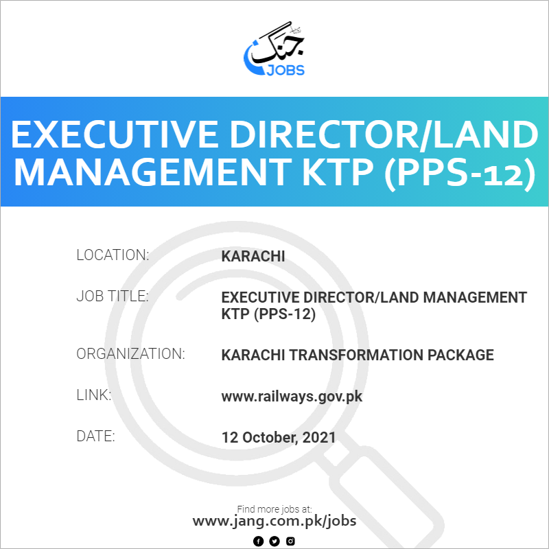 Executive Director/Land Management KTP (PPS-12)