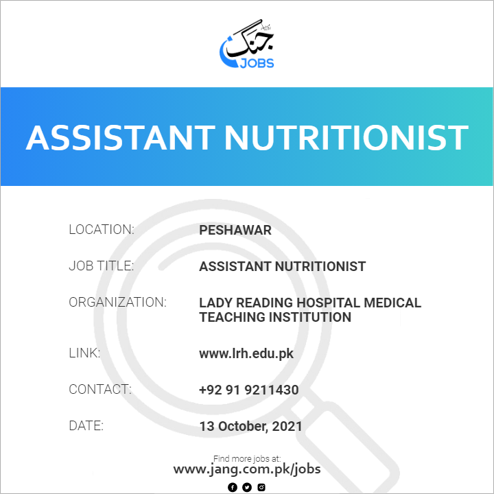 Assistant Nutritionist 