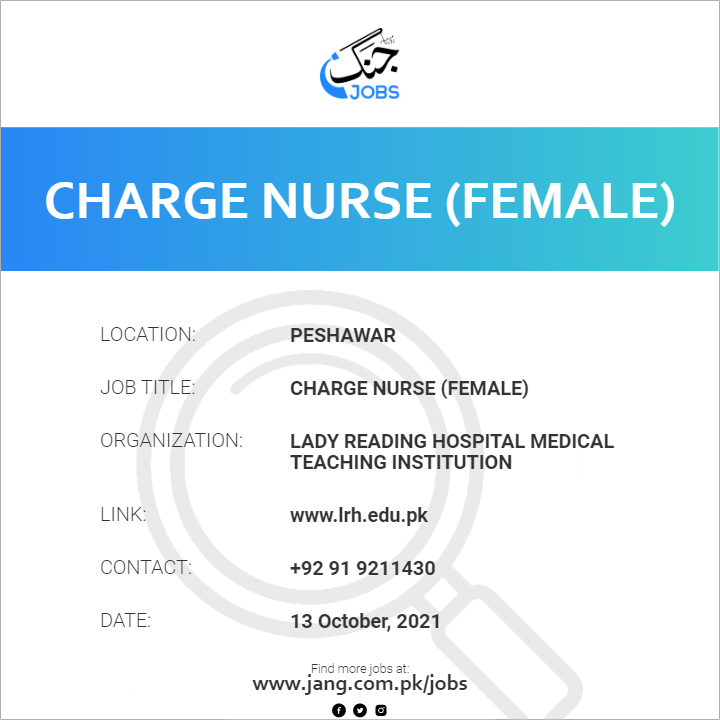 Charge Nurse (Female) 