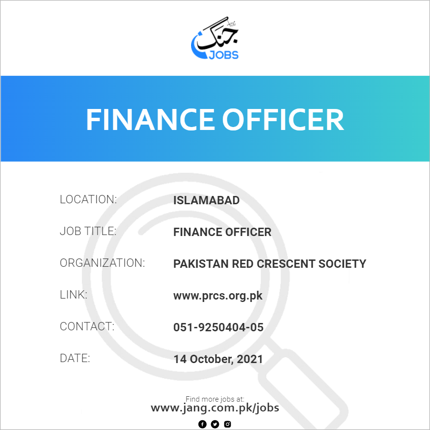 finance-officer-job-pakistan-red-crescent-society-jobs-in-islamabad