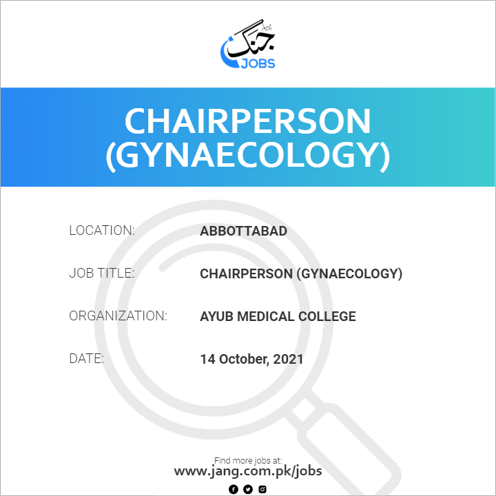 Chairperson (Gynaecology) 