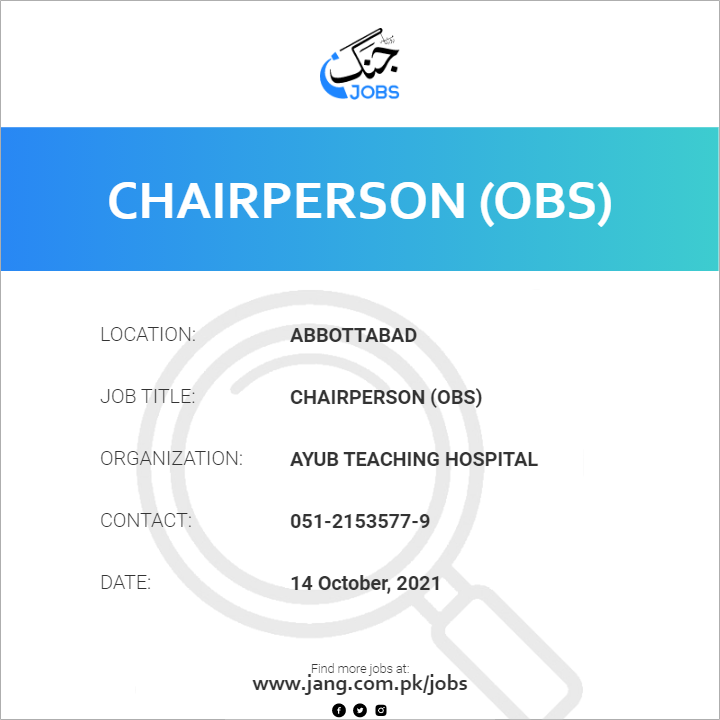 Chairperson (OBS)