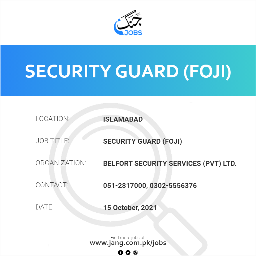 Security Guard (Foji)
