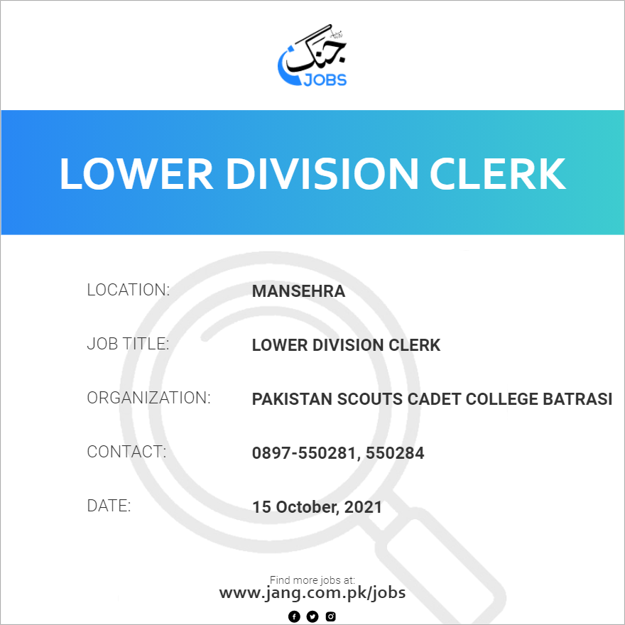 lower-division-clerk-job-pakistan-scouts-cadet-college-batrasi-jobs