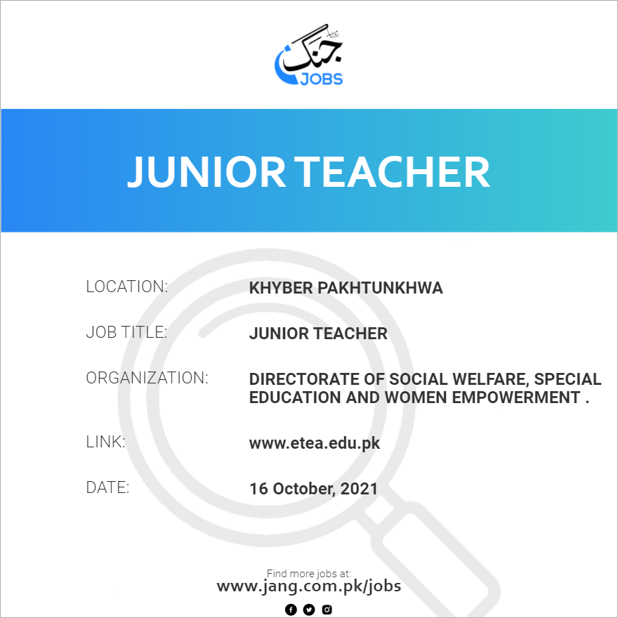 Junior Teacher